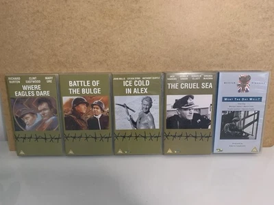 War Collection VHS Bundle X5 War Movies Job Lot Bundle Collection Vintage Films - Image 1 of 4