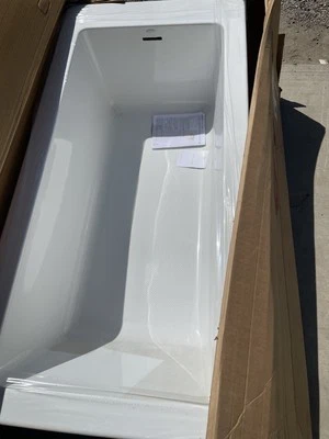 Jacuzzi 66” x 32” Acrylic Soaking Bathtub for - White Foto 1 de 4