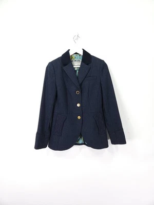 Joules Jacket Size 10 Navy Sinnington Tweed Hacking Blazer Herringbone Country - Image 1 of 4