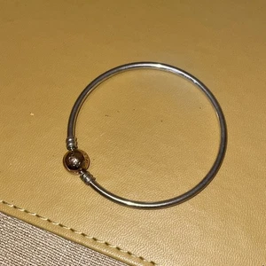 Pandora Moments Silver Bangle 19cm - 590713 - Picture 1 of 6