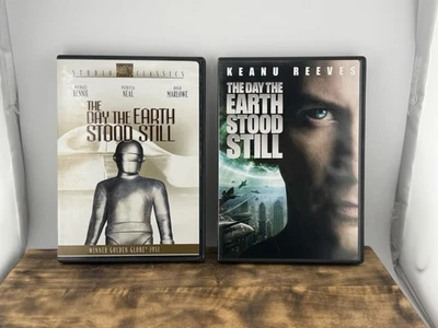 The Day the Earth Stood Still 1951 Film DVD Michael Rennie + Keanu Reeves 2008 - Image 1 of 3