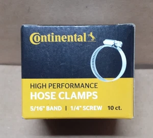 Continental 51302, High-Performance Stainless Steel Worm Gear Clamps, Box of 10 - Picture 1 of 2