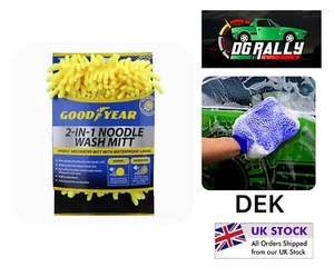 Goodyear 2 en 1 fideos para lavado de autos mitt de microfibra desempañado limpieza pulido - Imagen 1 de 8