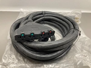 New 10 Gauge Generator extension Cord NEMA L14-30 with 3-Outlets - Picture 1 of 12