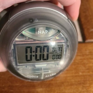 Canon Digital Magic Alarm Clock Portable Battery Twist Dial Rare Vintage - Picture 1 of 6