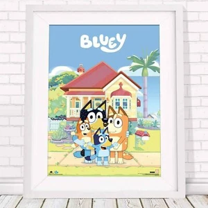 500110 Bluey - Family House - Kids    *** 36x24 WALL PRINT POSTER - Picture 1 of 7