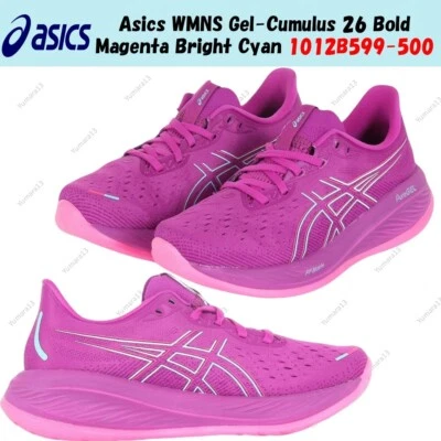 Asics WMNS Gel-Cumulus 26 Bold Magenta Bright Cyan 1012B599-500 Mujer Talla - Imagen 1 de 4
