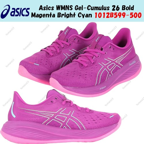 Asics WMNS Gel Cumulus 26 B Magenta Bright Cyan 1012B599 500 taglia donna