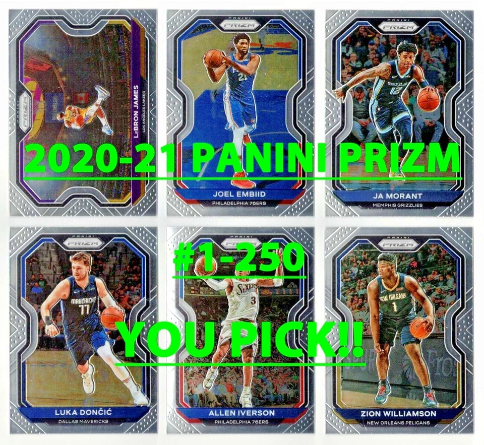 2020-21 PANINI PRIZM Base #1-250 Complete Your Set $2 or 2 Card Minimum YOU PICK - Image 1 of 1