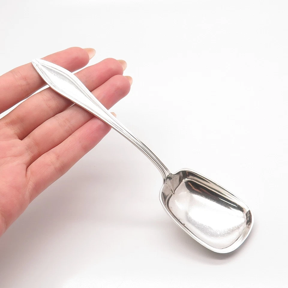 Antigua toalla Art Deco de plata de ley 925 1912 casarse con cuchara de azúcar Chilton Foto 1 de 4