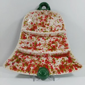 AUSVERKAUFSPREIS Vintage Keramik Glockenform Bonbon Nuss Schale Weihnachten Serviertablett - Bild 1 von 6