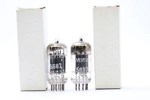2 X 5687 TUBE. CALVERTRO BRAND TUBE. D GUETTER MATCHED PAIR CRYOTREATED. CH17V31 - Picture 1 of 1