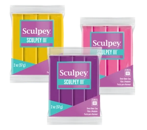 Sculpey III 3 57g Polymer Clay - Choice of 44 colours - Gr8 for Jewellery Making - Picture 1 of 45