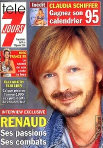Couverture de magazine Coverage Télé 7 jours Renaud - Picture 1 of 1