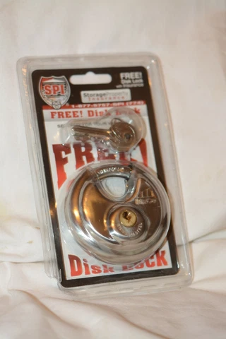 Padlock. #1 Stainless Steel 70mm Round Padlock Keyed MP-70 Cover