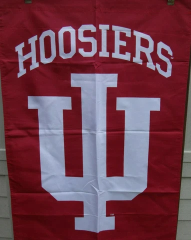 Indiana Hoosiers DOUBLE SIDED 28 x 40 BANNER ! FREE SHIPPING ! FAST SHIPPING ! Cover