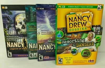 Lote de 4 juegos de PC Nancy Drew misteriosa computadora su interactiva Foto 1 de 4