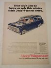 1966 Jeep Wagoneer, Gmc Pickup Man Cave Garage 2 Sided 6X9 Vintage Print Ad L045