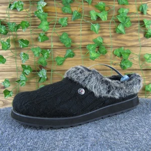 Bobs by Skechers Damen warm flauschig Lammfell Stil schwarz Stoff 10 leicht gebraucht - Bild 1 von 6