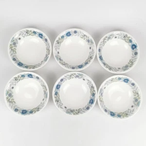 Set of 6 Stunning Wedgwood Clementine 6" Cereal Fruit Dessert Bowls Excellent - Picture 1 of 8