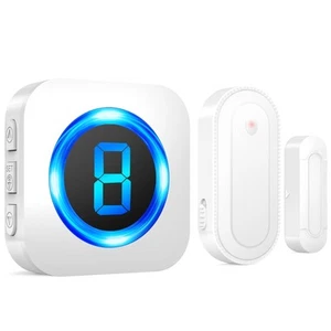 Door Chime Alarms When Opened, Wireless Sound Contact Bell Alert Security Sen... - Picture 1 of 8