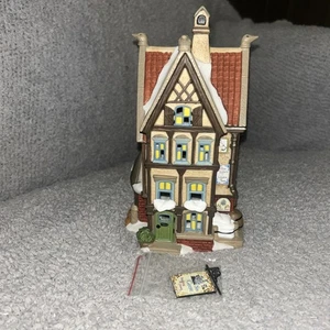 Reparto 56 Dickens' Village Six Oche biancheria da letto e piumino casa illuminata in scatola - Foto 1 di 11