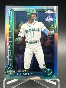 2025 Topps Pro Debut Kyle Henley Chrome Refractor /199 #PDC-112 Daytona Tortugas - Bild 1 von 2