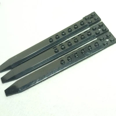 LEGO 62743 Black Plate 2 x 16 with Angled Side Extensions Rotor Blade Genuine - Image 1 of 4