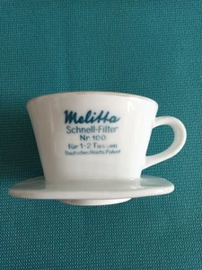 Melitta Schnell Filter Nr. 100 Deutsches Reichs Patent 4-Loch 30er Jahre - Bild 1 von 4