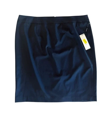 NUEVO CON ETIQUETAS Calvin Klein Clásica Azul Marino Oscuro Falda Lápiz Recta Para Mujer Talla 18W NUEVA $89 Foto 1 de 4
