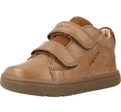 Geox Biglia Boys Ankle Boot Leather & Suede Colour-cognac Uk Size 2.5 Eu 18 #139 - Image 1 of 4