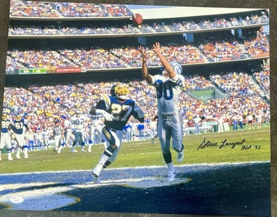 STEVE LARGENT AUTOGRAPHED SIGNED 16X20 PHOTO  SEATTLE SEAHAWKS "HOF 95" JSA COA - Image 1 of 4