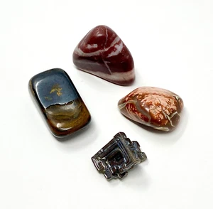 Mineral Polished Rocks Bismuth Specimens Mixed Lot - Picture 1 of 2