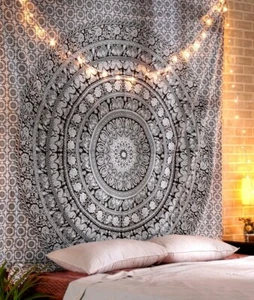 Bohemian Queen tapestry Hippie Mandala Hippy Throw Wall Hanging Boho Bedspread - Picture 1 of 8