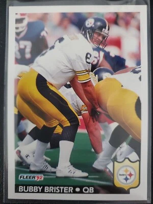 1992 Fleer #341 Bubby Brister Pittsburgh Steelers Football Card - Image 1 of 2