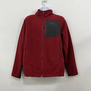 The North Face Giacca Uomo Grande Rosso Chimborazo Full Zip Foderata Sherpa - Foto 1 di 24
