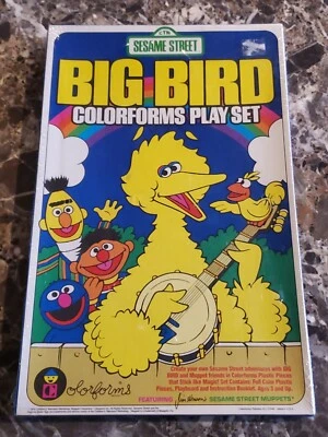 NEW Factory Wrapped Vintage 1986 Colorforms Sesame Street Big Bird Playset 1986 - Image 1 of 2
