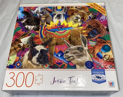 Rompecabezas Drama Llama 300 Piezas Premium Tablero Azul Adulto Nuevo Foto 1 de 2