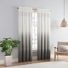 Arashi Modern Boho Decorative Ombre Rod Pocket Window Curtain for Living Room...