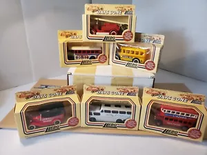 Vintage Lledo Days Gone Vehicles Lot 1983 NOS 6 Vehicles Greyhound School Bus + - Picture 1 of 14