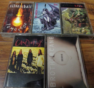 5 CASSETTE LOT BROTHER CANE CANDLEBOX LIVE MY SISTERS MACHINE 90S ROCK TESTED Foto 1 de 4