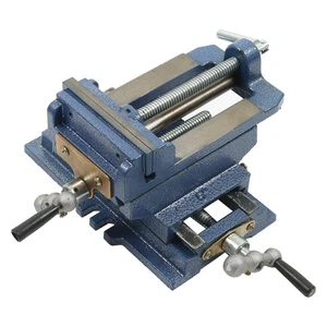 5" Heavy Duty Cross Drill Press Vise Slide Metal Milling 2 Way Clamp Machine Set - Picture 1 of 24