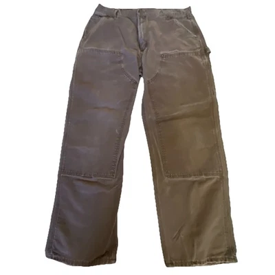 Carhardt B136-CHT Pato Lona Doble Rodilla Años 90 De Colección Hecho en EE. UU. 38X32 Foto 1 de 4