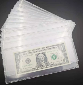 10 Stück Zertifizierte Klammer Banknote Halb Hart Halter Papiergeld Sammlung Neu - Bild 1 von 6