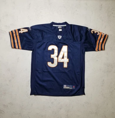 Camiseta masculina Reebok Walter Payton #34 Chicago Bears costurada azul NFL tamanho 48 - Imagem 1 de 4