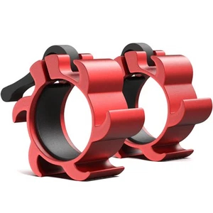 Rogue Red Aluminium Barbell Collars – Locking 2" Olympic Size Weight Clamps -... - Picture 1 of 7