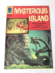 VINTAGE 1961 DELL #1213 MYSTERIOUS ISLAND COMIC BOOK FOUR COLOR - Picture 1 of 4