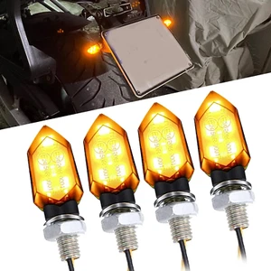 Frecce Moto, 4 Pezzi 12V Frecce LED Moto, Luci Di Svolta, Mini Luci per Moto Imp - Foto 1 di 12