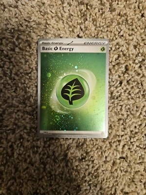 Basic Grass Energy (Cosmos Holo) 001 Sv01: Scarlet & Violet Base Set Holo - Image 1 of 2