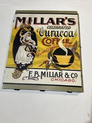 MILLAR'S CELEBRATED CURACOA COFFEE IMAGE 8" X 10" - Image 1 of 4